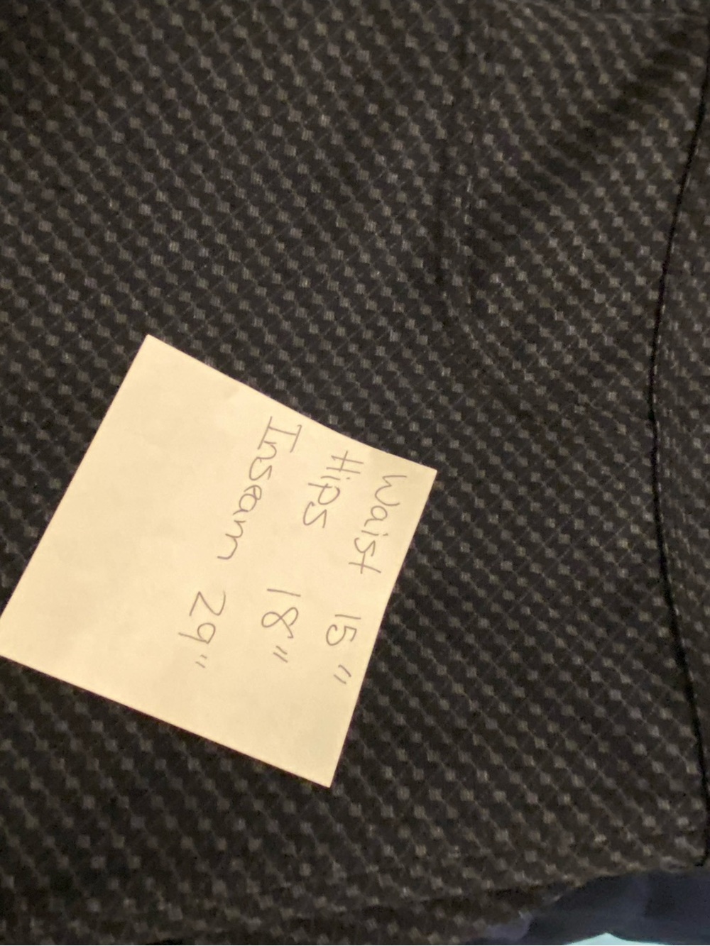 Dotted Black Textured Knit pull on dress pants - Picture 6 of 6